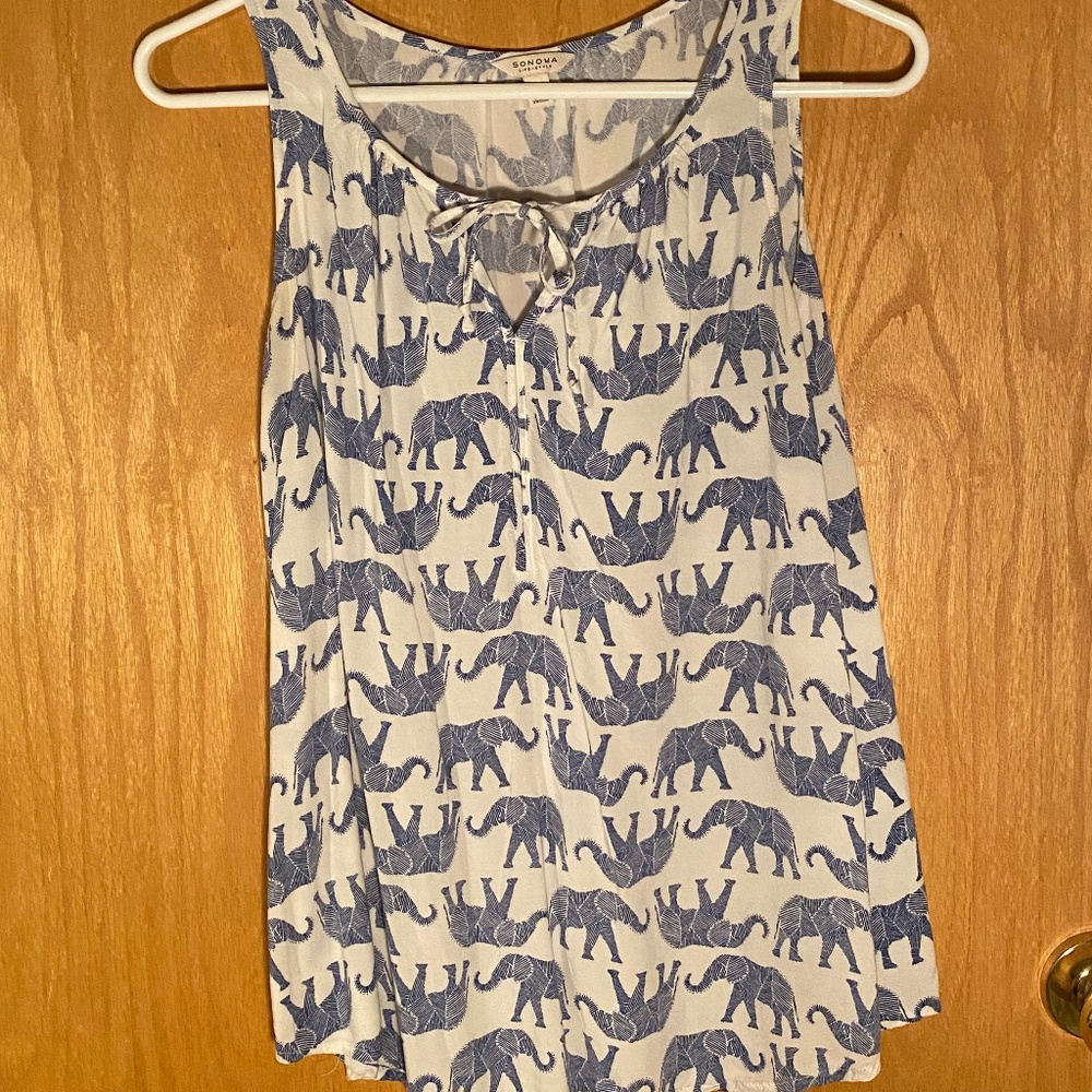 Adorable Elephant Tank Top